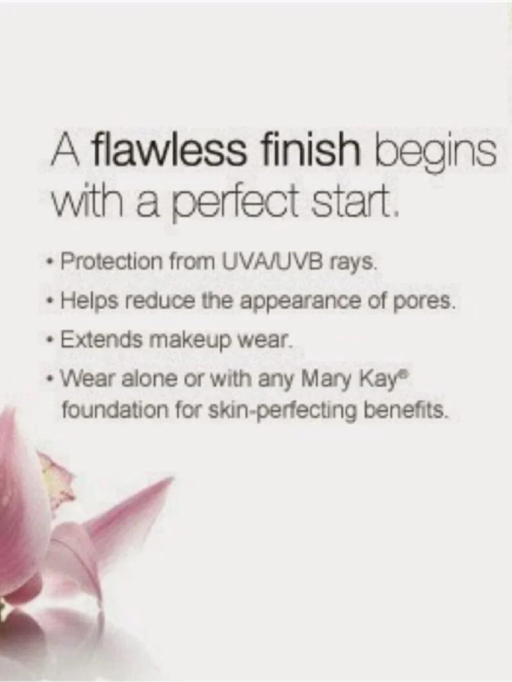 Mary Kay Foundation Primer Sunscreen SPF 15 Broad Spectrum  1 fl oz / 29 ml  NWT